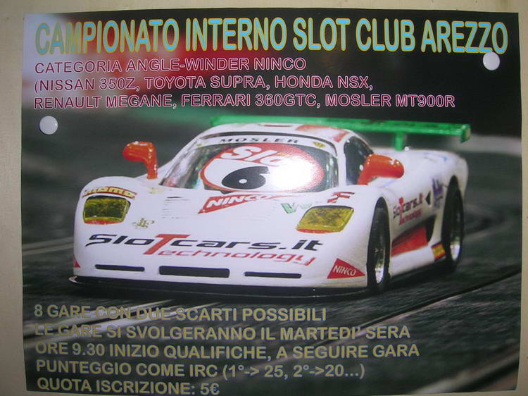 locandina campionato slot club arezzo